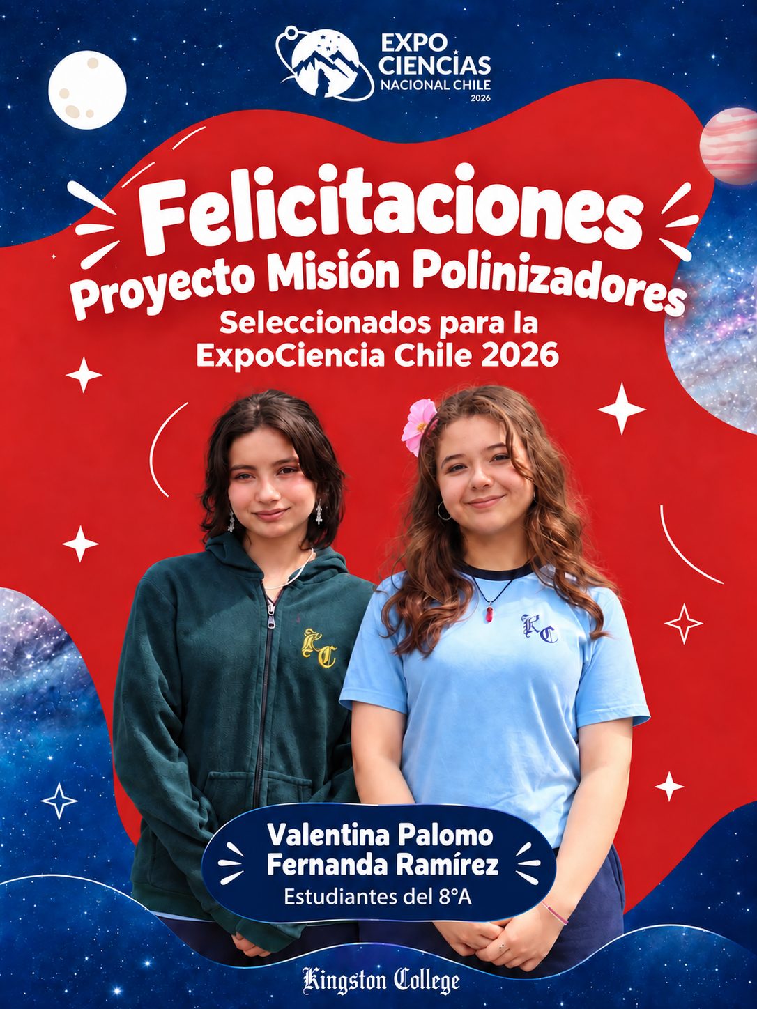 Valentina y Fernanda, estudiantes del 8°A (1)